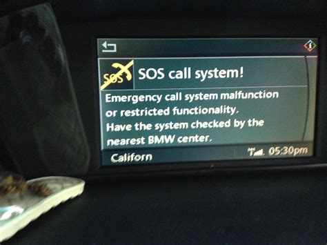 Release the odometer button after the service message comes on. . Bmw sos call system failure 5 series